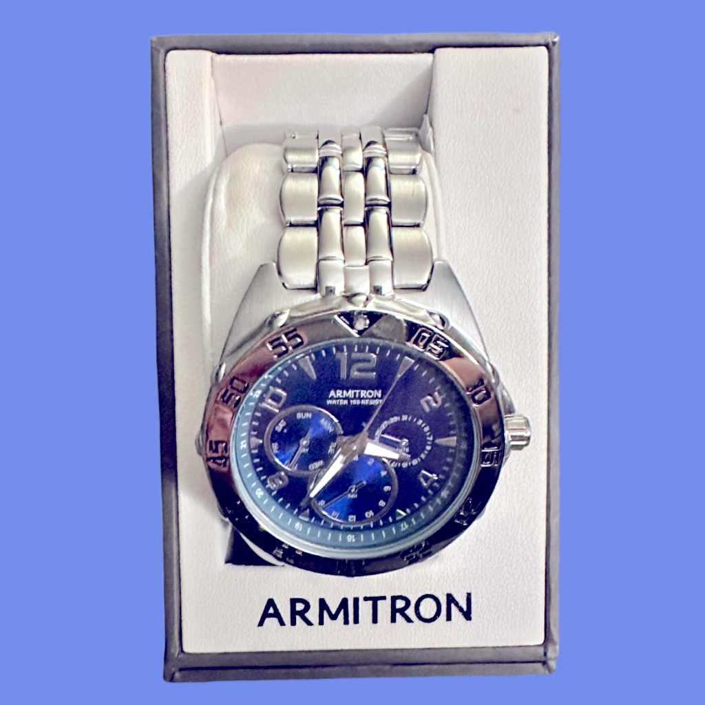 Armitron Stainless Steel Mens Sport Watch Stainless Steel Bracelet